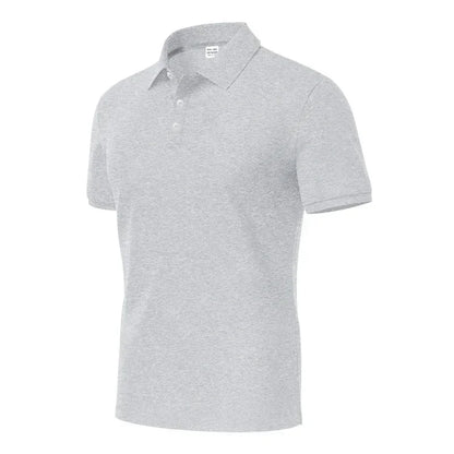 Langärmeliges Herren-Poloshirt mit Waffelstruktur und Knopfleiste – ideal für Freizeit und Urlaub