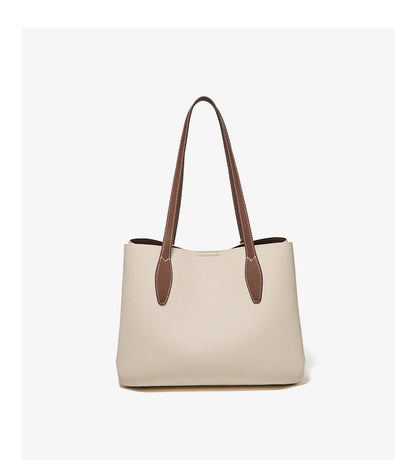 Damen Handtasche aus Split-Leder mit großer Kapazität