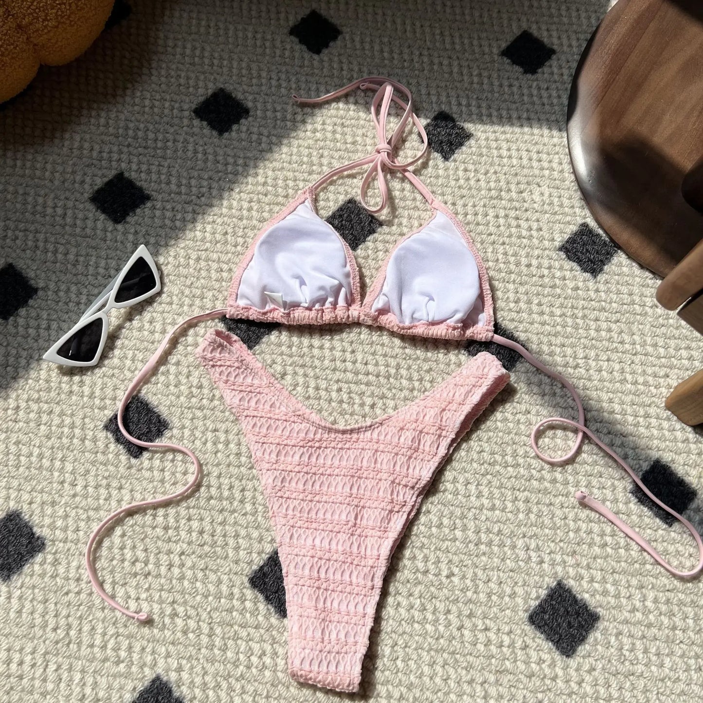 Sexy Push-Up-Bikini-Set für Damen – Brasilianischer Stil für Strand und Pool
