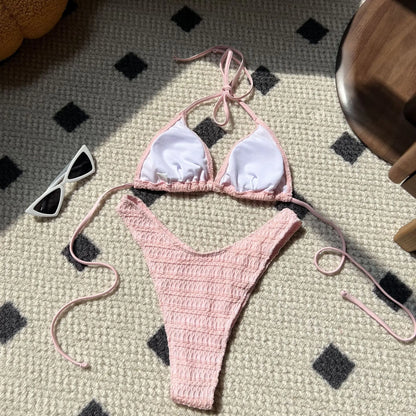 Sexy Push-Up-Bikini-Set für Damen – Brasilianischer Stil für Strand und Pool