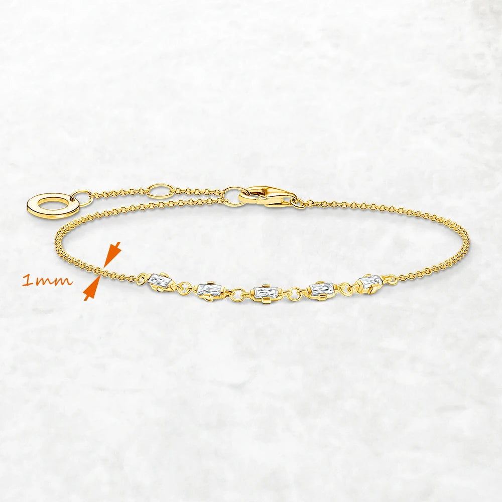 Damen-Armband Modern Touch Gliederkette klassisch aus Sterlingsilber