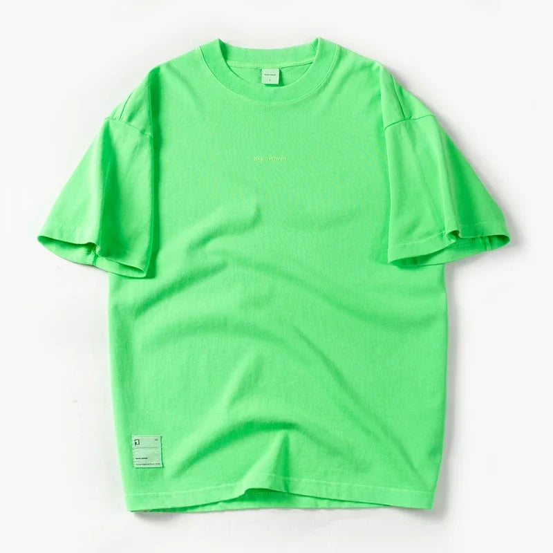 Herren T-Shirt aus Baumwolle im lässigen O-Ausschnitt mit solidem Design