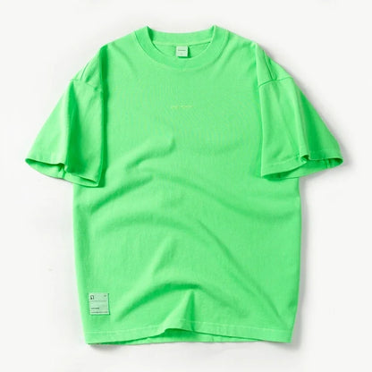 Herren T-Shirt aus Baumwolle im lässigen O-Ausschnitt mit solidem Design