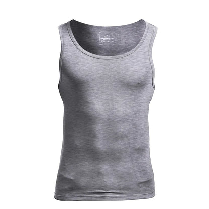 Ärmelloses Herren-Trainingsshirt mit gekämmter Textur – schnelltrocknend für Sport und Freizeit im Sommer
