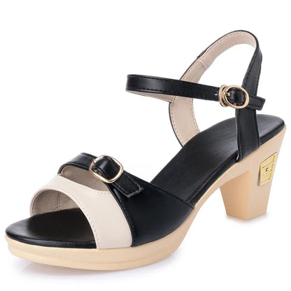 AIYUQI 2025 Neue High Heel frauen Römischen Sandalen Mix frauen Schuhe Die Sommer Plattform Mode Sexy Party Sandalen frauen