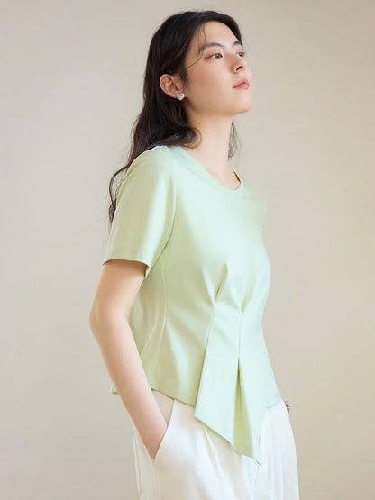 Elegantes Damen-Commuter-Hemd in Übergröße mit schlichtem Revers – ideal für den Sommer