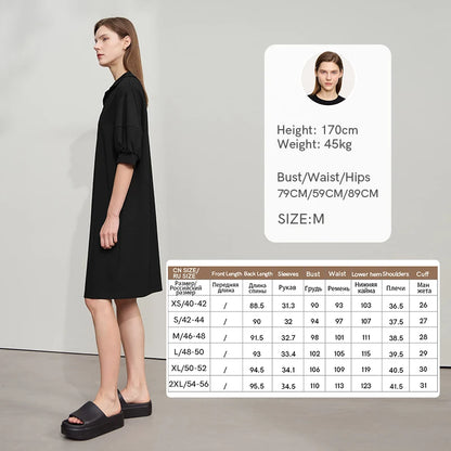 Stilvolles Einfarbiges Sommerkleid Mit Stretch Komfort Für Damen