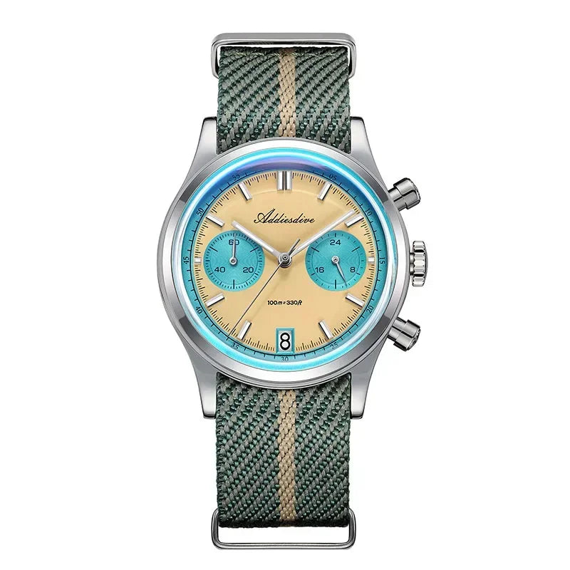 Herren-Chronograph mit VK64-Quarzwerk und Saphirglas