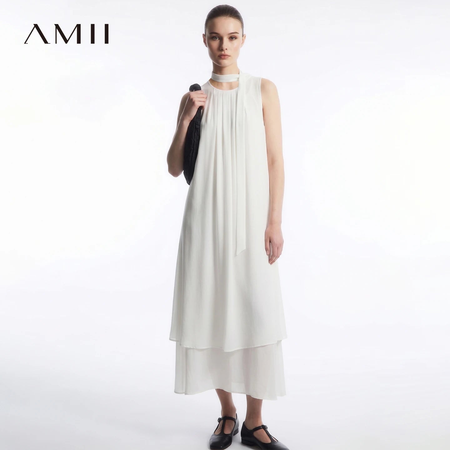 Leichtes Chiffon Damenkleid Sommer Zweiteilig Elegant Zum Reisen