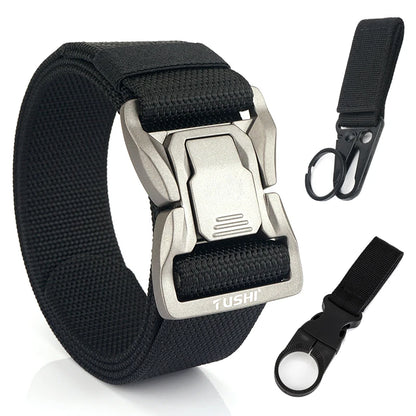 VATLTY New 4.3cm Tactical Outdoor Belt Tight Nylon Aluminum Buckle Quick Release Men's Military Belt Casual Wide Waistband Male