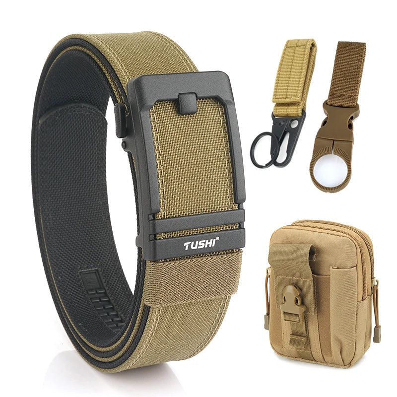 Unisex-Taktischer Gürtel aus 1100D Nylon mit Metall-Schnalle, Ideal für Airsoft-Pistolen