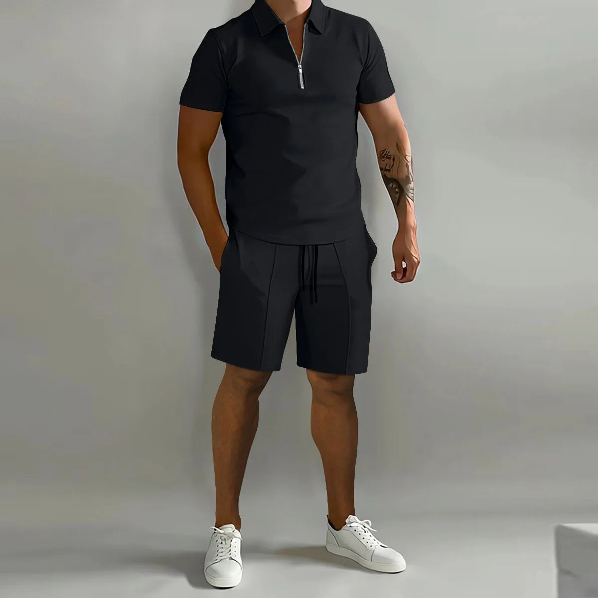 Herren T-Shirt mit Schnürung und Ösendesign – modisch und stilvoll für jeden Anlass.