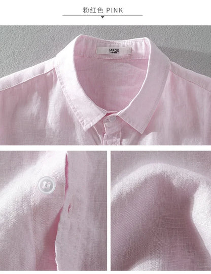 Elegantes Herrenhemd mit langem Ärmel und italienischem Design – knitterfrei und in schlichter Farbe