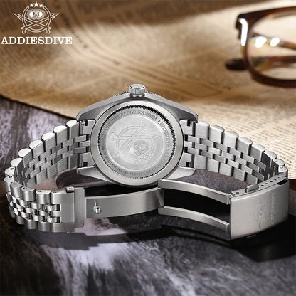 GMT Herren-Taucheruhr Quarz 200m wasserdicht Bubble-Glas BGW9 Leuchtzeiger AD2044