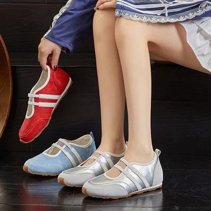 AIYUQI 2025 neue frauen flache Dexun schuhe Nicht-slip flache Mary Jane weibliche Schuhe Große größe ballett Turnschuhe für frauen