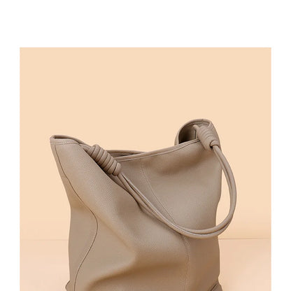 Donnain Bucket-Tasche aus Split-Leder | Damen Tote Große Kapazität