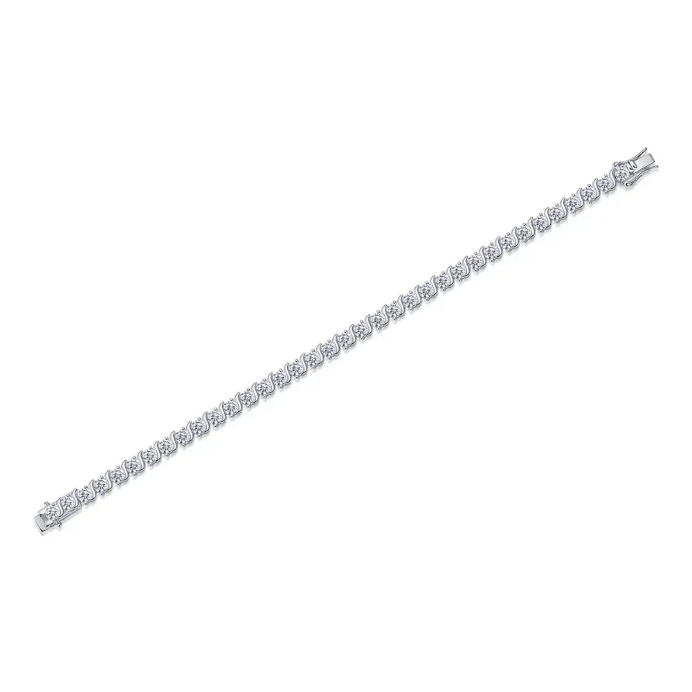 Damen-Armband mit zertifiziertem Moissanit