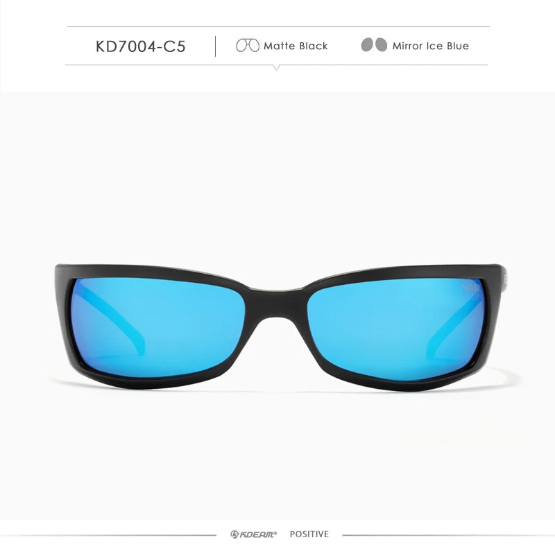 Sonnenbrille Sport UV400 polarisiert leicht Angeln Reißverschlussetui Unisex