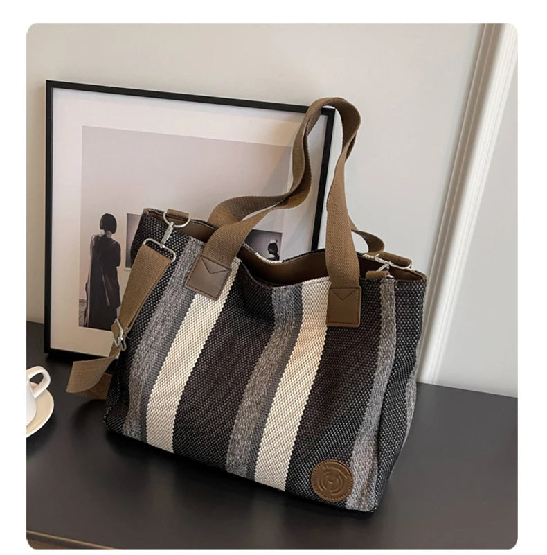 Damen Shoulder Bag aus Fabric Casual Large Capacity Tote Bag