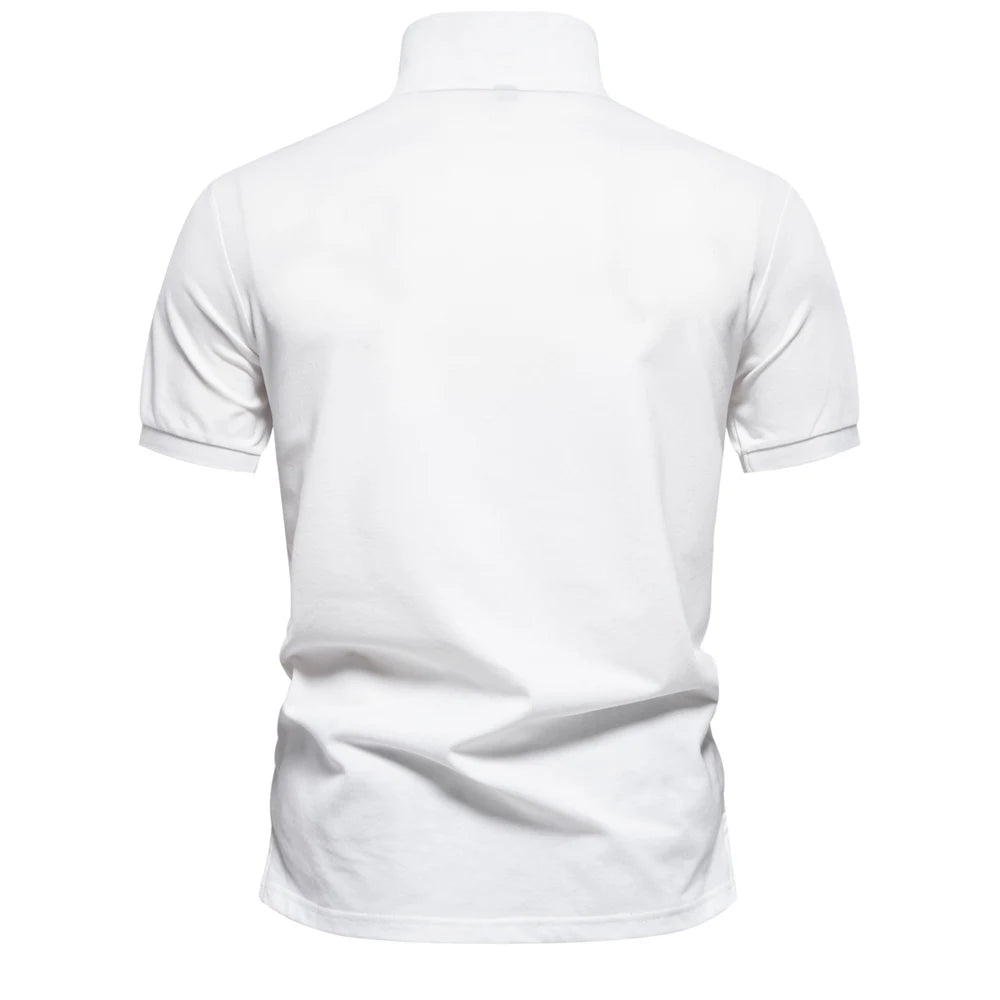 Herren Poloshirt Mit Farbverlauf Und Dehnbarer Baumwoll Mix