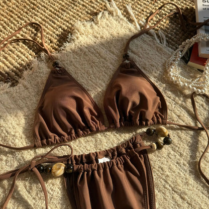 Vielseitiges Damen-Bikini-Set in 10 Farben – Sexy Bademode für Strand und Pool