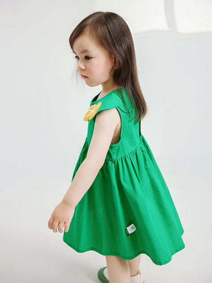 Luftiges Kinder-Sommerkleid mit lila Farbverlauf und Tüllrock – ideal für Hochzeiten und Partys
