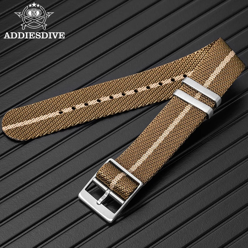 Uhrenarmband aus Nylon 20 mm – Universal-Ersatzband fuer Taucheruhren