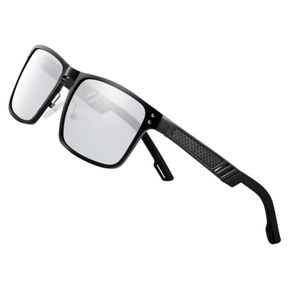 Sonnenbrille Al-Mg quadratisch polarisiert Spiegel Sport Herren Damen