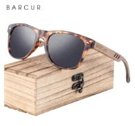 Sonnenbrille Holz Walnuss polarisiert UVA/B Schutz leicht Herren