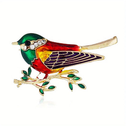 Brosche Vogel Kristall Strass Luxus Klassisch Party Mantel Damen