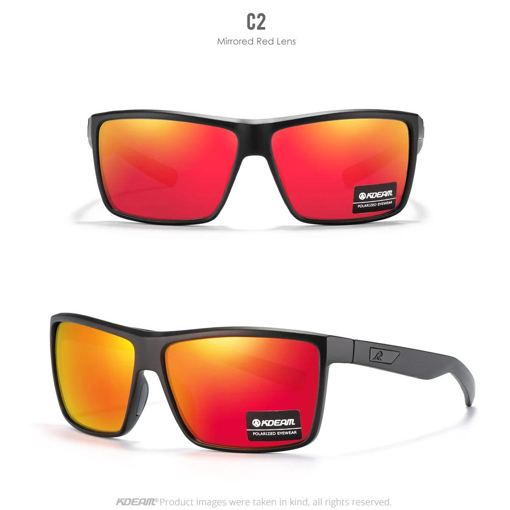 Sonnenbrille Rechteck polarisiert UV400 Beschichtung Herren