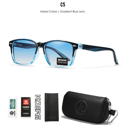 Sonnenbrille Sport TR90 Farbverlauf polarisiert 100% UV Angeln Herren