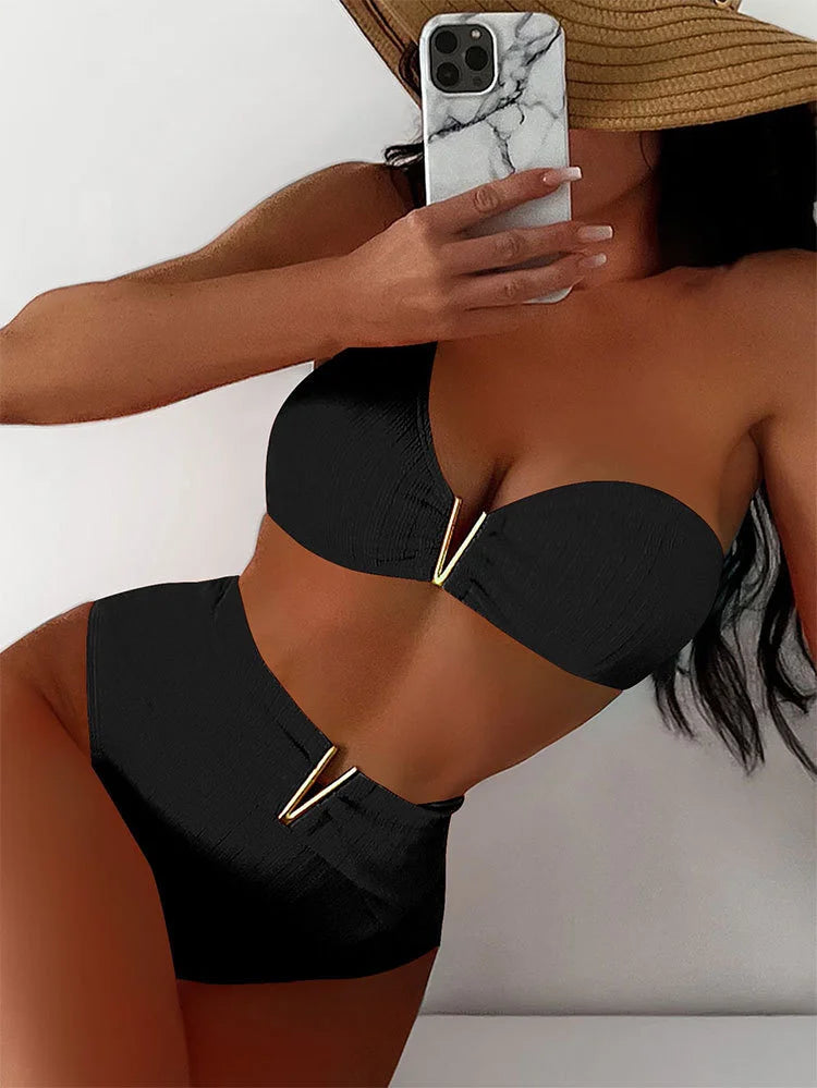 Sexy Bikini-Set für Damen mit Push-up-Effekt – Perfekt für Strand und Pool