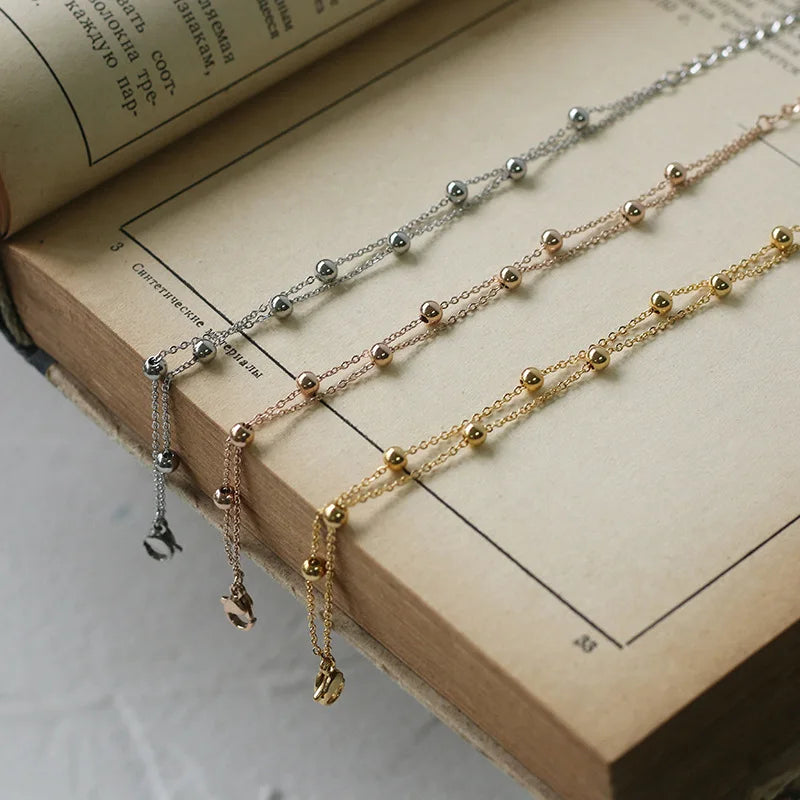 Damen-Armband Doppelperle koreanischer Trend