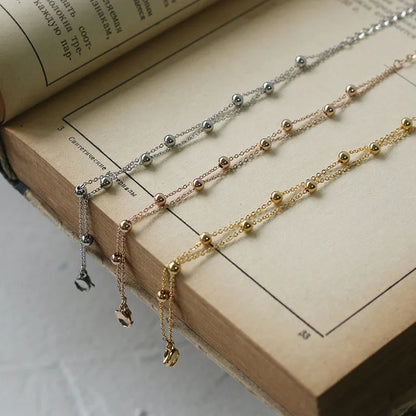 Damen-Armband Doppelperle koreanischer Trend