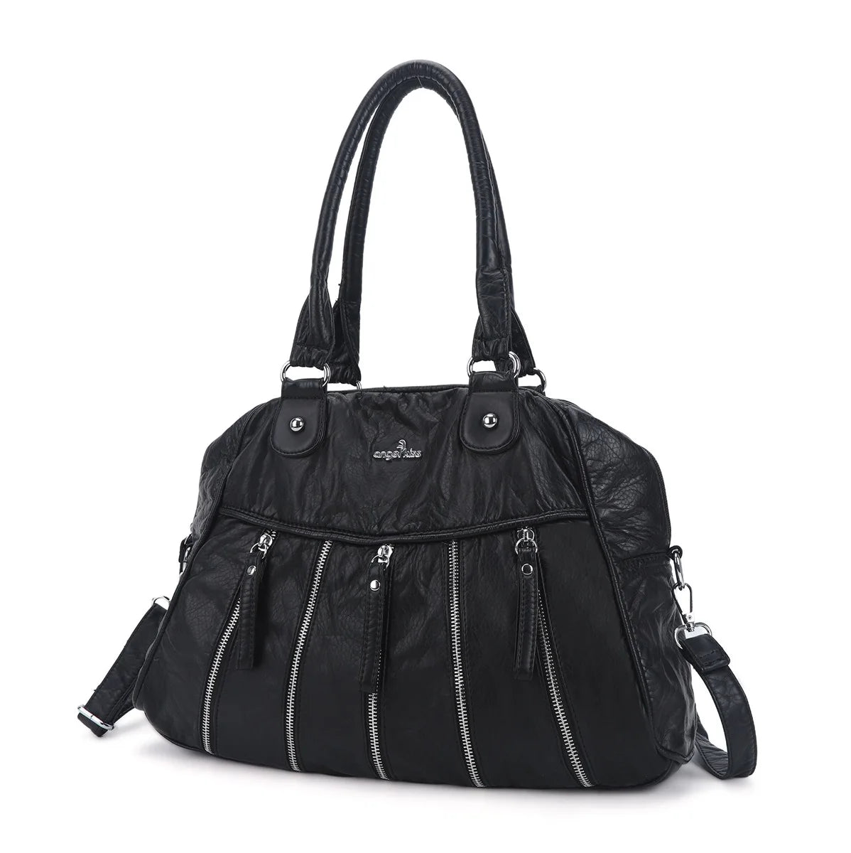 Damen-Handtasche Denim Mit Gepolstertem Tragegriff Und Viel Platz Für Alltag Und Reisen Mit Mehrfachfächern