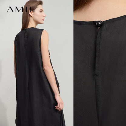 Elegantes Langes Damenkleid Ärmelos Für Damen Bequem Im Sommer
