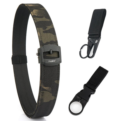 Herren-Taktischer Gürtel aus Nylon mit automatischer Metallschnalle für Outdoor-Einsatz