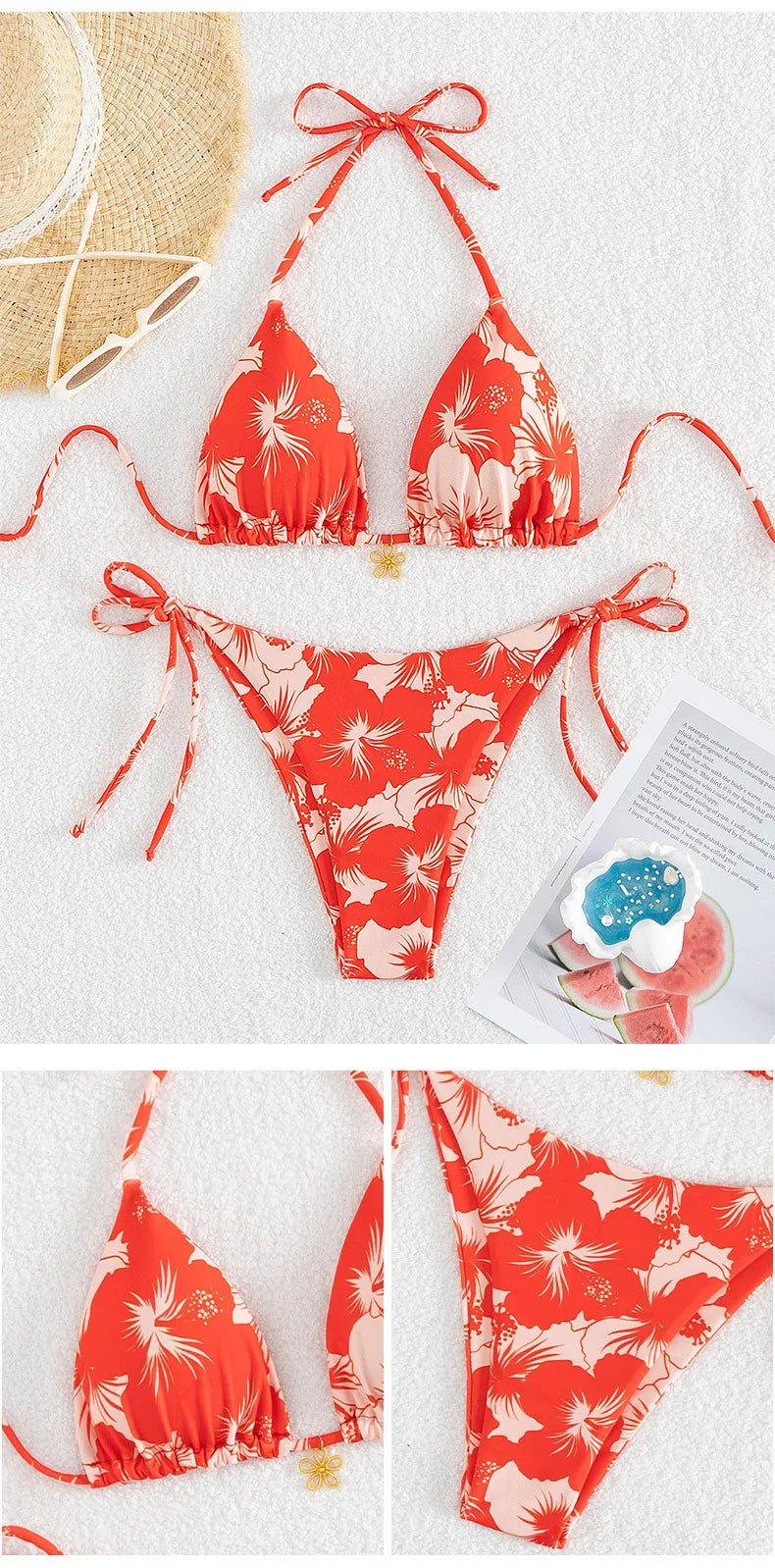Sexy Damen-Bikini-Set im brasilianischen Stil – ideal für Strand und Pool