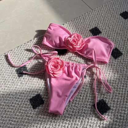 Sommerlicher Push-up-Bikini im brasilianischen Stil – ideal für Strand und Pool