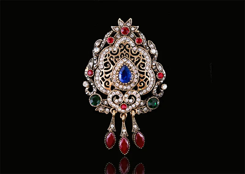 Brosche Metall Barock Vintage Retro Palast Revers Pin Unisex Party