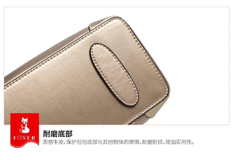 Damen Crossbody-Tasche Aus Split-Leder Mit Chain Fashion