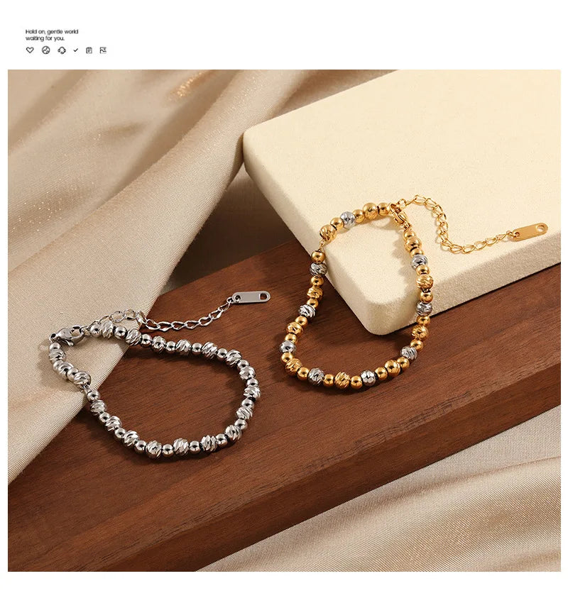 Damen-Armband Perlen zweifarbig