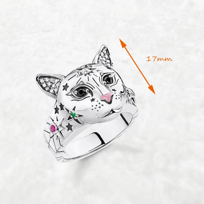 Damen-Ring Magic Cat Böhmen II aus Sterlingsilber