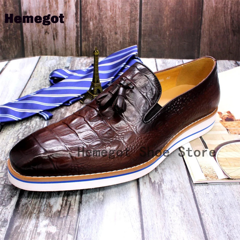 Elegante Herren-Loafer mit dicker Sohle – stilvoll & komfortabel