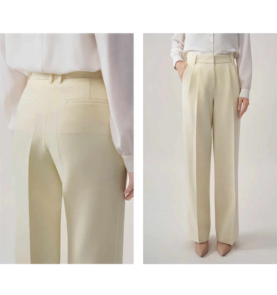 Eleganter Damen-Anzug mit Blazer und Hose – ideal für Büro und festliche Anlässe, in Schwarz mit Ein-Knopf-Design, XS-2XL