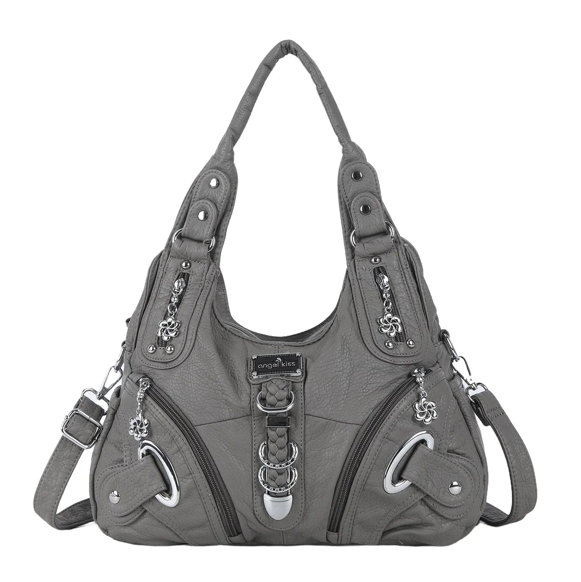 Damen-Schultertasche Mit Leopardenprint Und Top-Handle Stil Im Vintage Look Große Kapazität