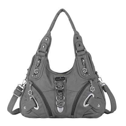 Damen-Denim-Schultertasche Vintage Großes Fassungsvermögen Mit Top-Handle Alltagstauglich