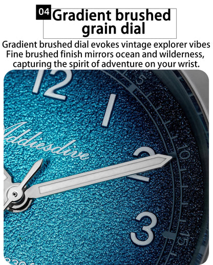 Herren-Quarzuhr 36 mm mit Saphirglas und BGW9-Leuchtmasse