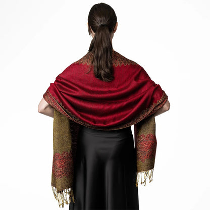 Damen Winterschal Kaschmir Plaid warm Pashmina Bandana Quaste Qualität